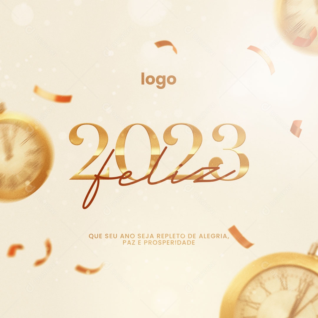 May Your Year Be Full of Joy Happy New Year Social Media Editable PSD