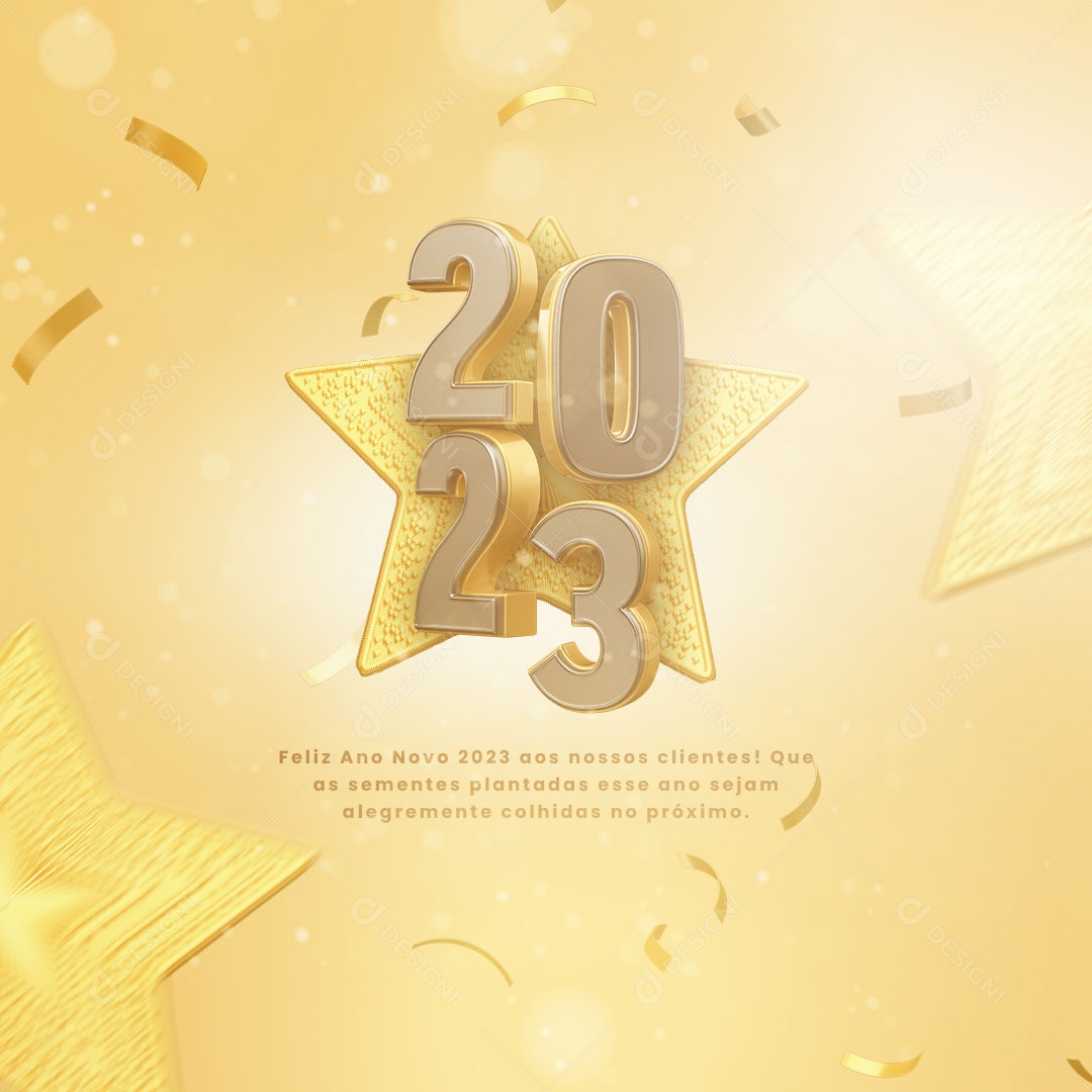 Happy New Year 2023 to Our Customers Social Media Editable PSD