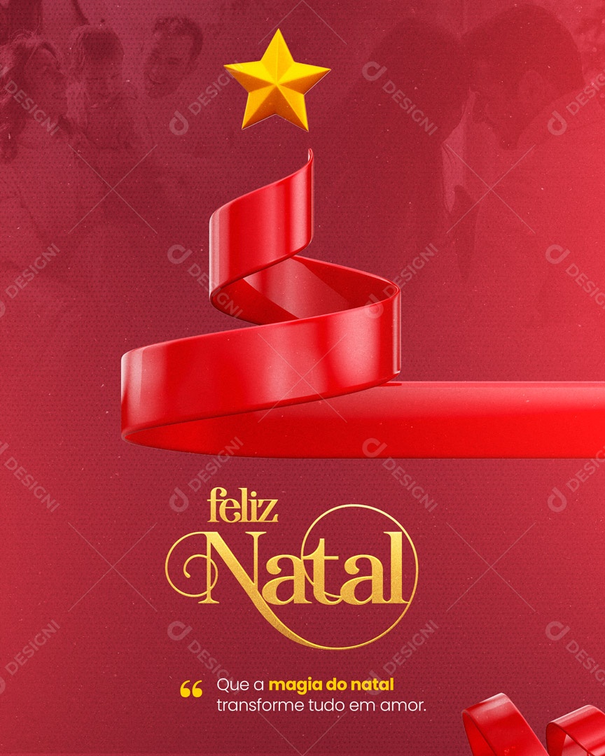 Feliz Natal Que A Magia Do Natal Transforme Tudo Em Amor Social Media Psd Editável Download 2152