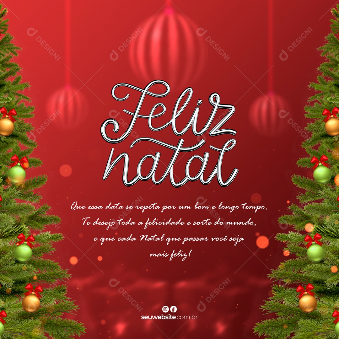 Social Media Feliz Natal Familia Presentes PSD Editável [download] - Designi