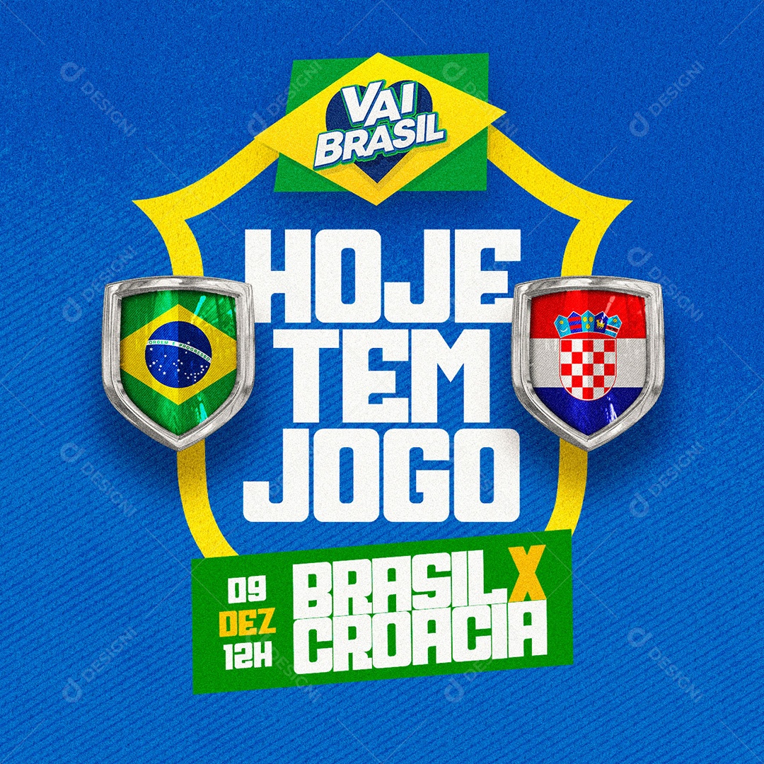 Story Hoje tem Brasil na Copa Jogo Brasil x Croácia Copa do Mundo Social  Media PSD Editável.zip