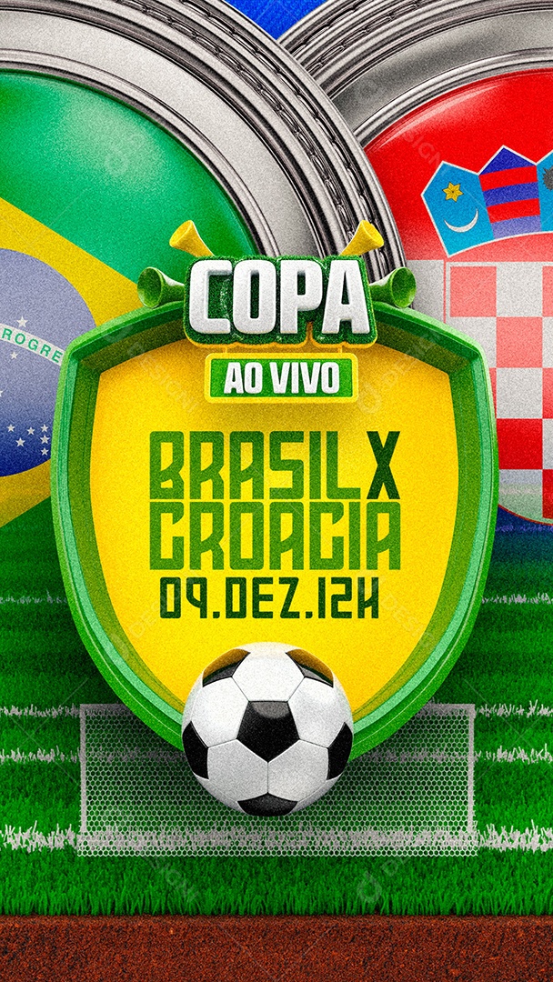 Story Hoje tem Brasil na Copa Jogo Brasil x Croácia Copa do Mundo