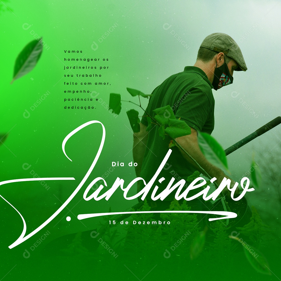 Let's Homage Gardener's Day Social Media Editable PSD