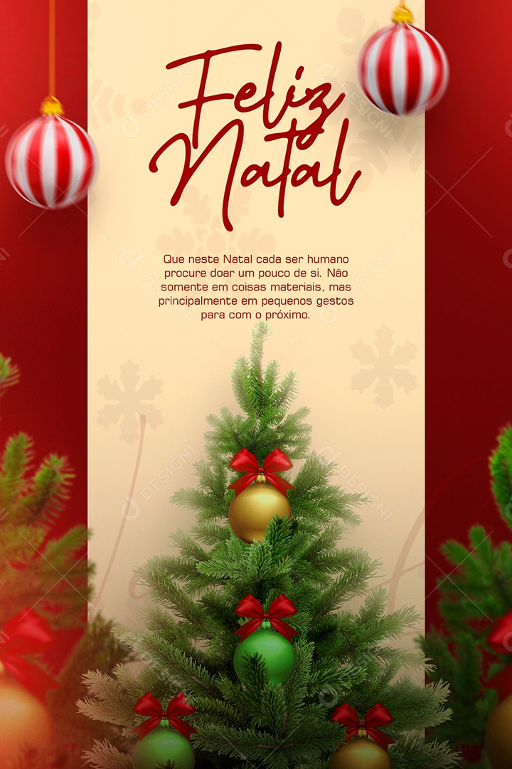 Cartão de Natal Feliz Natal Social Media PSD Editável [download] - Designi