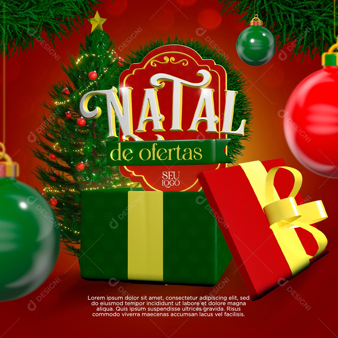 Social Media PSD Editável Natal em Família Post [download] - Designi