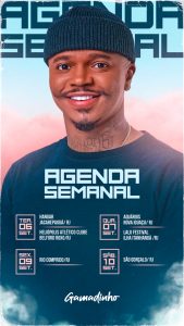 Story Flyer Agenda Semanal Gamadinho Social Media Psd Edit Vel