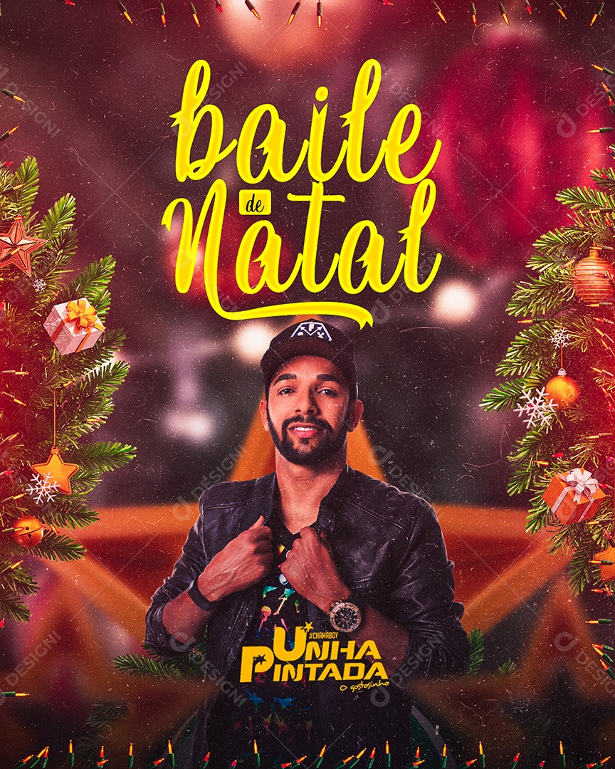 Flyer Baile De Natal Unha Pintada Social Media Psd Edit Vel Download Designi