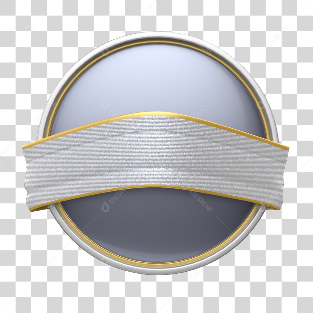 Painel Dourado e Cinza de Ano Novo Elemento 3D PNG Transparente