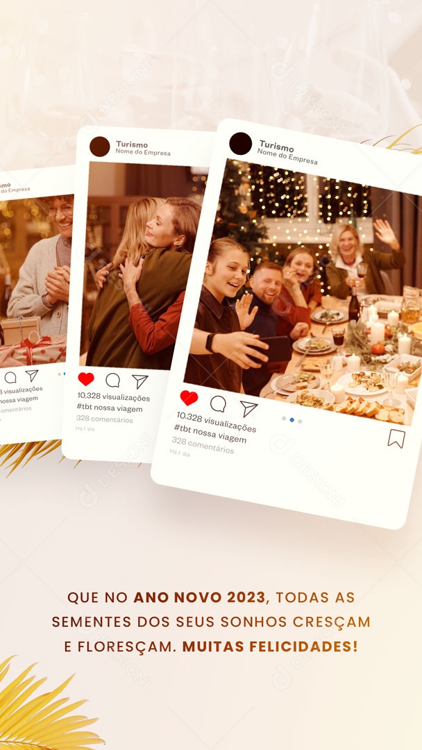 Happy New Year 2023 Best Wishes Story Social Media Editable PSD