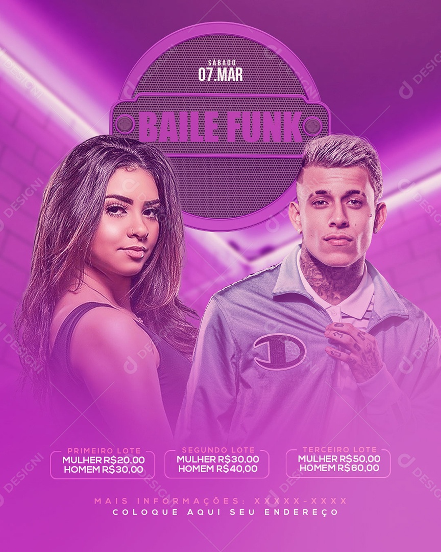 Flyer Baile Funk Social Media Psd Edit Vel Download Designi