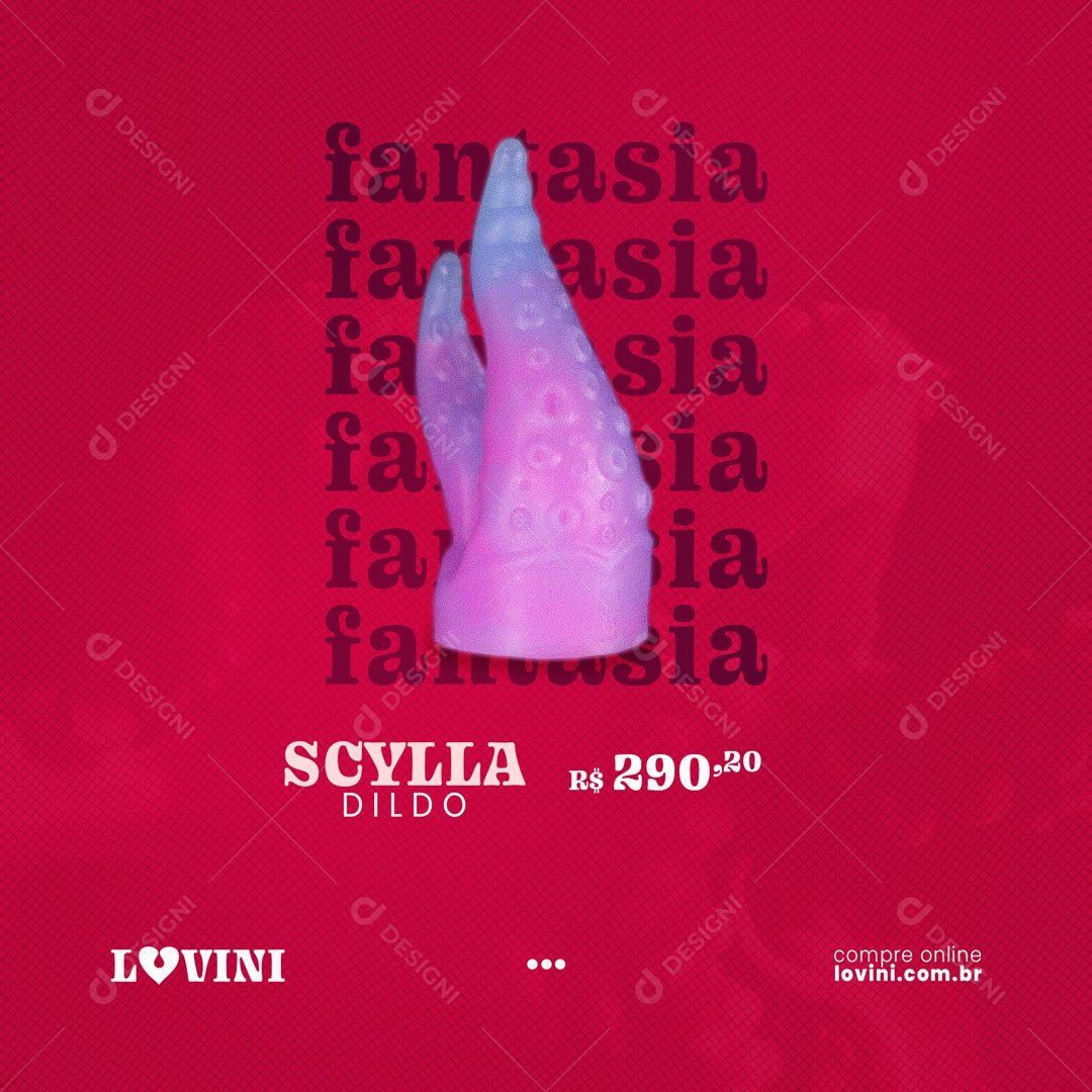 Scylla Dildo Sex Shop Social Media PSD Editável