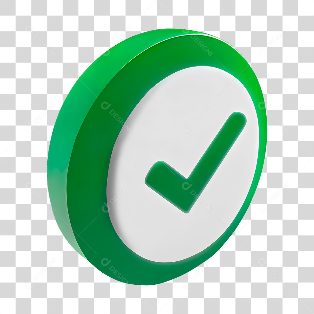 Sinal De Positivo Verificado Em Forma Circular Verde Elemento D Png Transparente Download