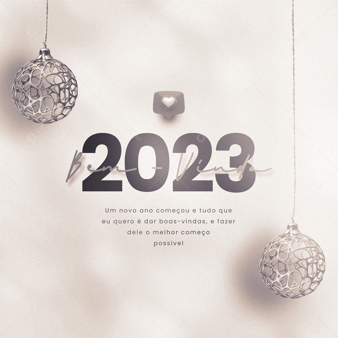 Make It the Best Start Possible Welcome 2023 New Year Social Media Editable PSD