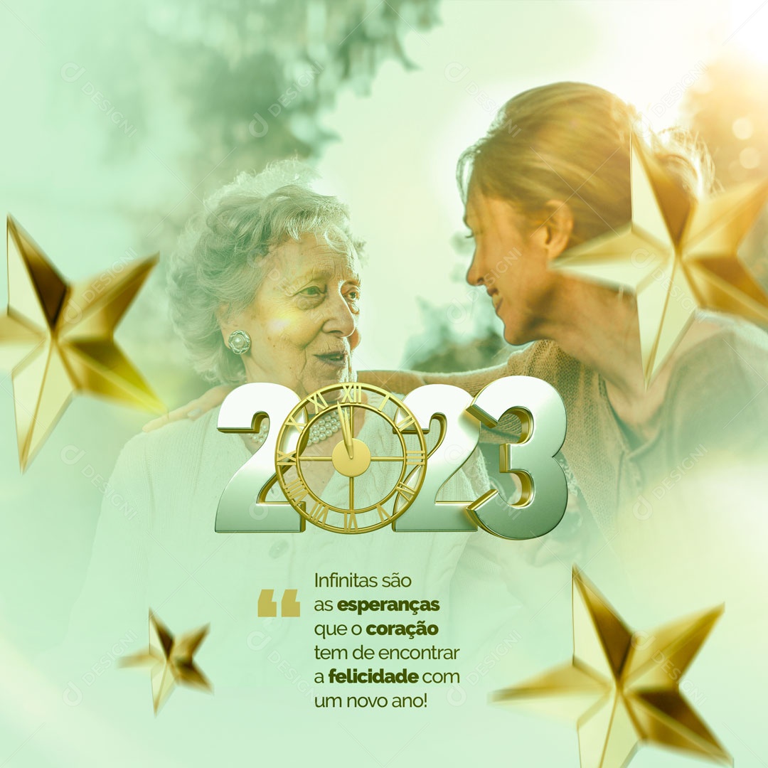 Happy New Year 2023 Social Media Editable PSD