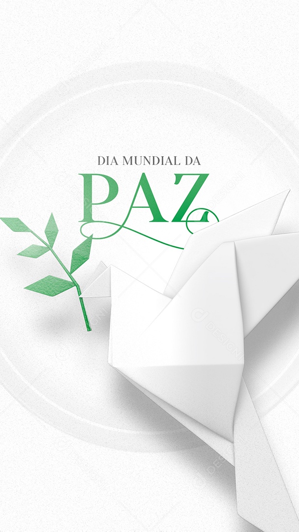 Story Dia Mundial da Paz 1 de Janeiro Social Media PSD Editável