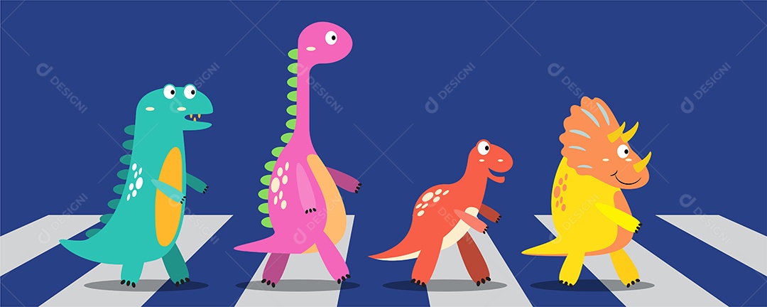 Como Desenhar Uma Ilustração Vetorial Dinossauro Desenhe