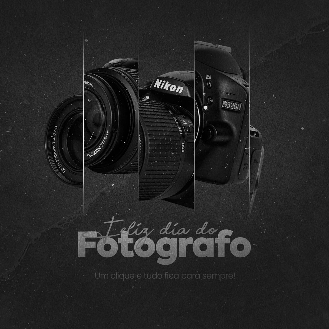 Feliz Dia do Fotógrafo 08 de Janeiro Social Media PSD Eitável