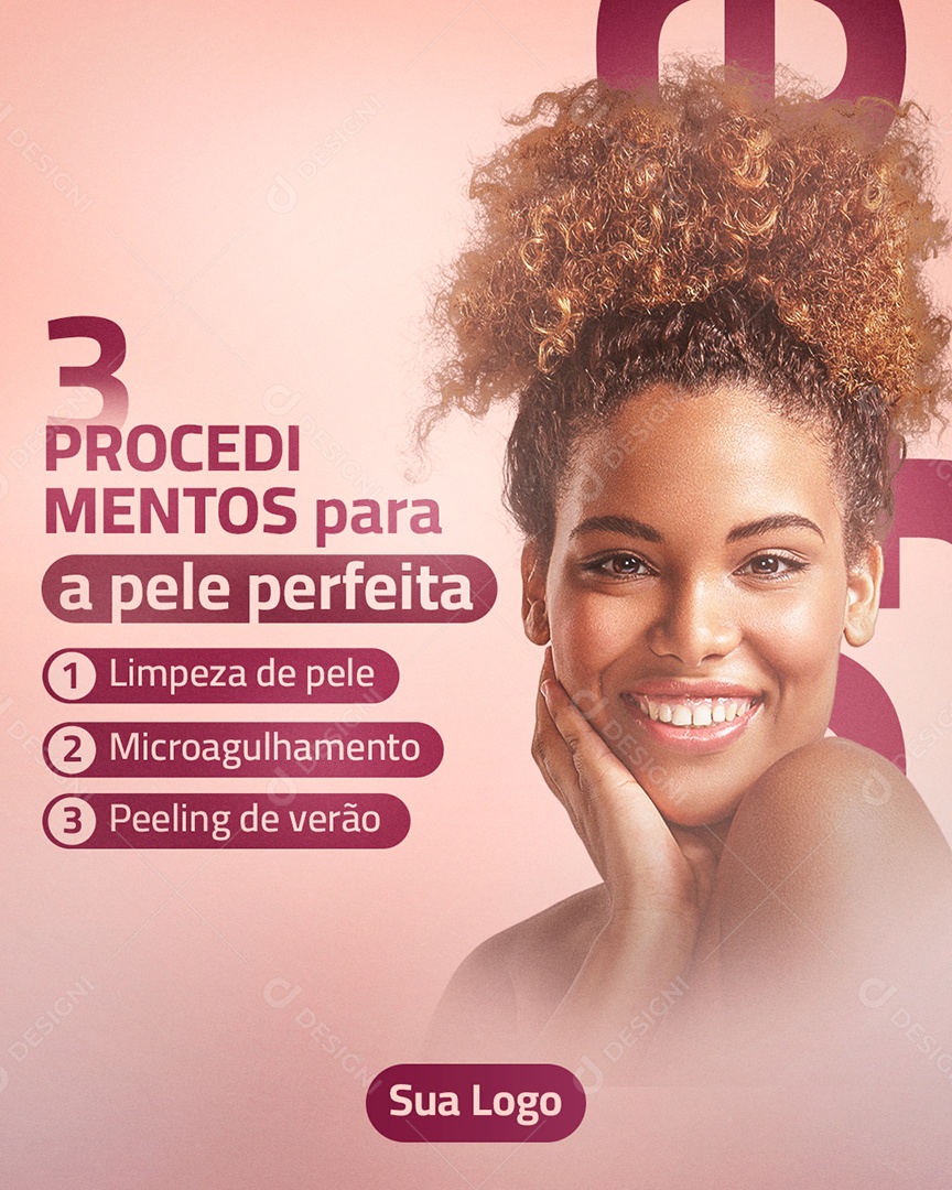 Post Estética 3 Procedimentos Para A Pele Perfeita Social Media Psd Editável Download Designi 7409