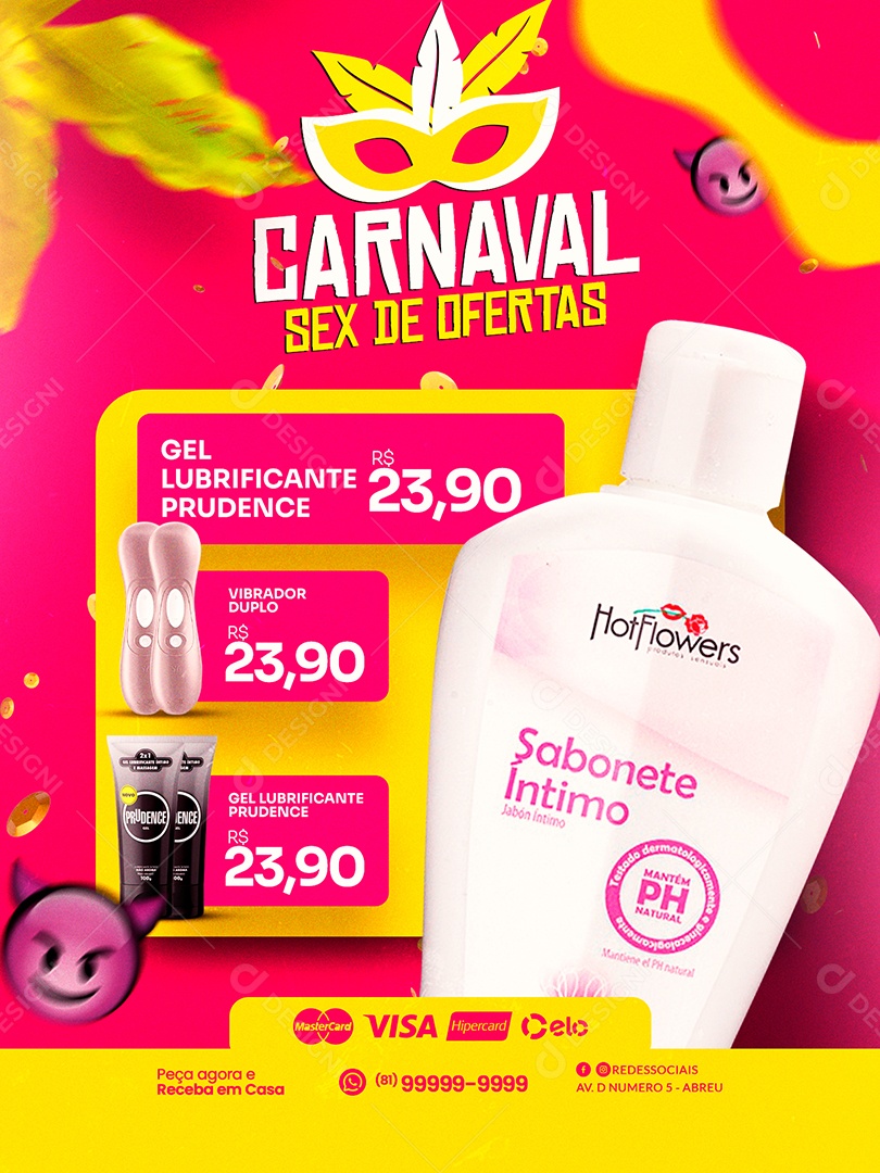 Encarte De Sexshop Carnaval Sex De Ofertas Social Media Psd Editável Download Designi 7162