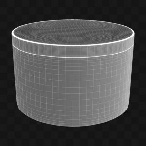 Caixa Redonda Para Presente - Modelo 3D
