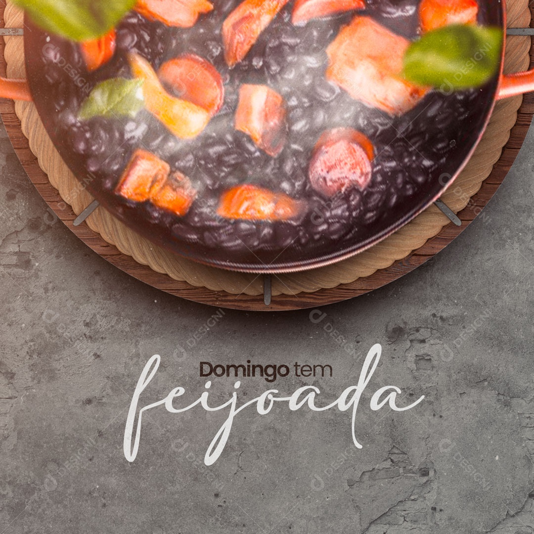 Domingo tem Feijoada Social Media PSD Editável