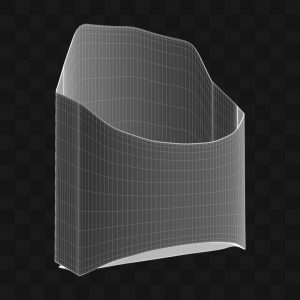 Caixa Porção de Batata - Modelo 3D