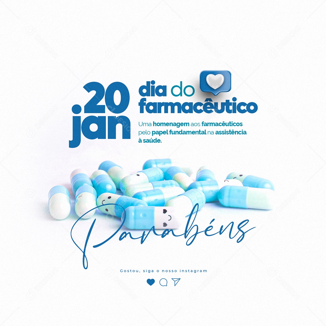 Uma Homenagem aos Farmacêuticos pelo Papel Fundamental Dia do Farmacêutico Social Media PSD Editável