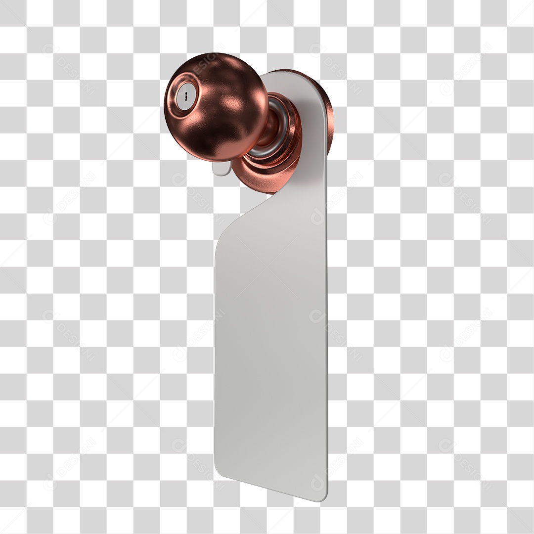 Door and Handle Tag Element 3D Transparent PNG