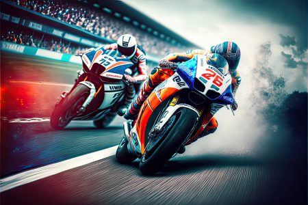 Ilustração de motocross, corrida de moto Motocross Grand Prix
