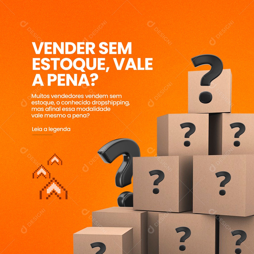 Vender Sem Estoque , Vale a Pena? E-commerce Social Media PSD Editável