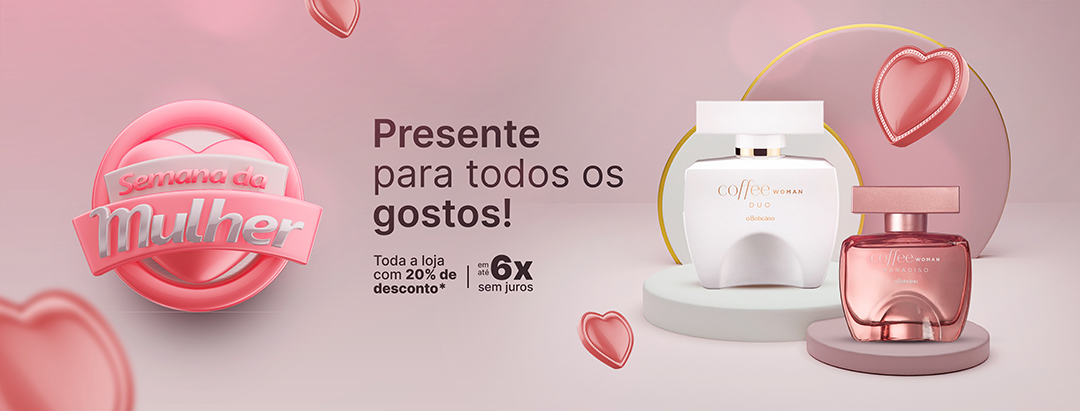 Campanha Publicitária Dia Da Mulher Presentes para Todos os Gostos Outdoor Perfumaria Social Media PSD Editável