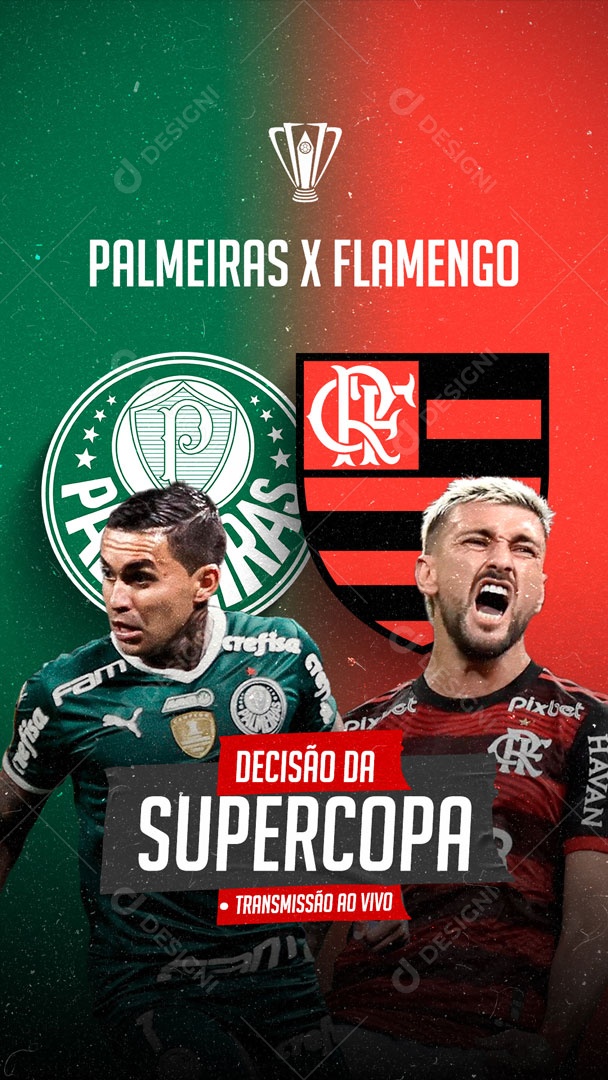 Social Media Futebol Jogo Corinthians x Flamengo PSD Editável [download] -  Designi