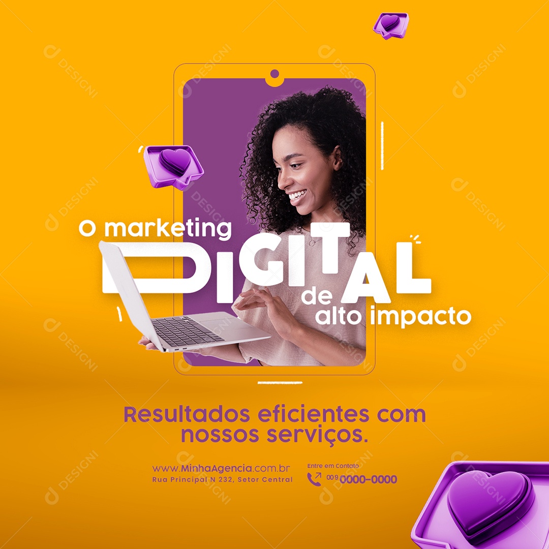 Campanha Publicitária Dia Do Publicitário O Marketing Digital Social Media PSD Editável