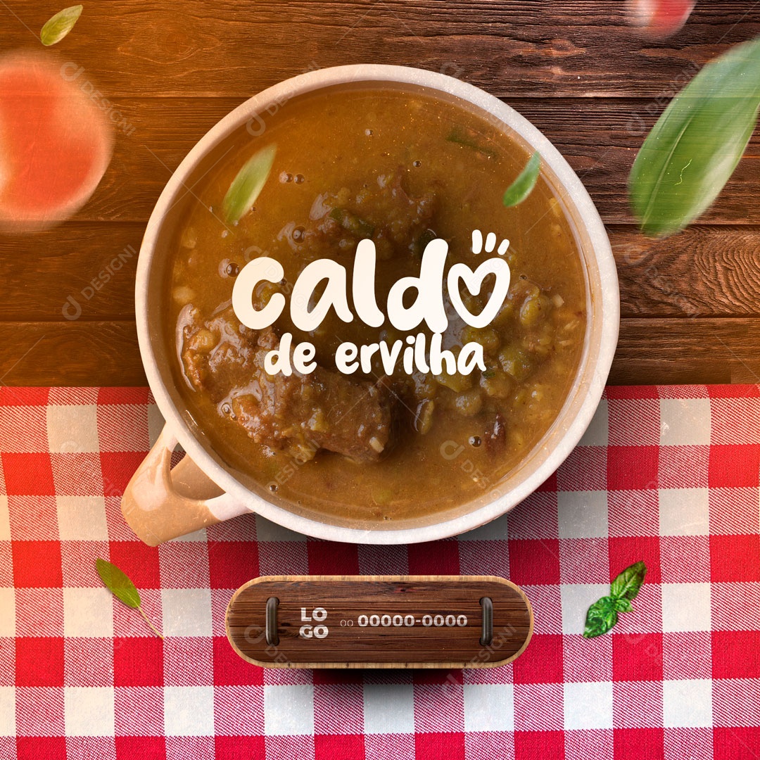 Caldo de Ervilha Casa de Caldos Social Media PSD Editável