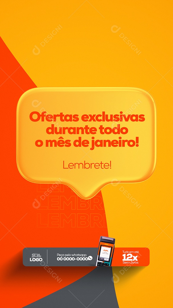 Ofertas Exclusivas Loja de Materiais de Construção Story Social Media PSD Editável