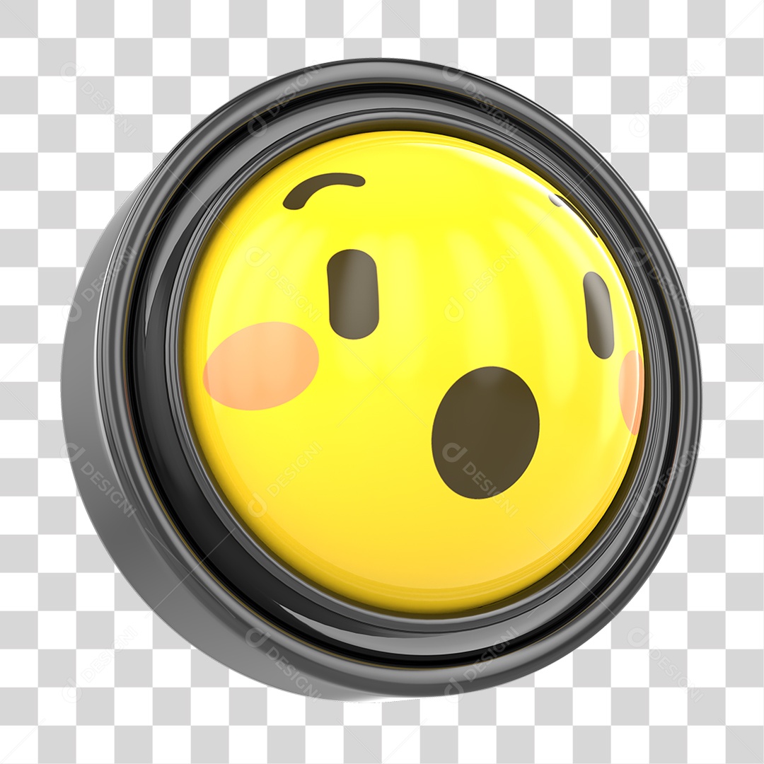 Elemento D Emoji com Carinha Surpreso Para Composição PNG Transparente download Designi