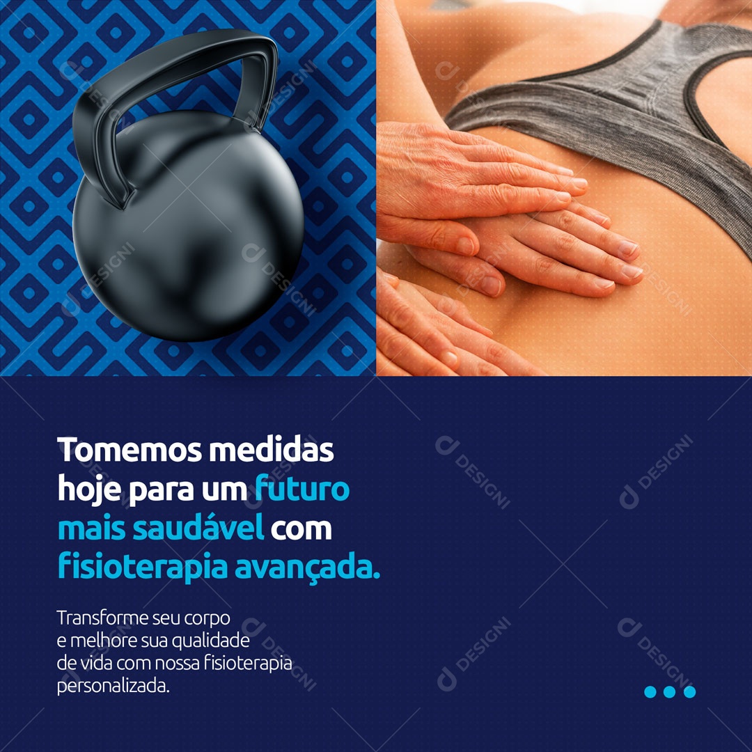 Fisioterapia Avançada Social Media PSD Editável