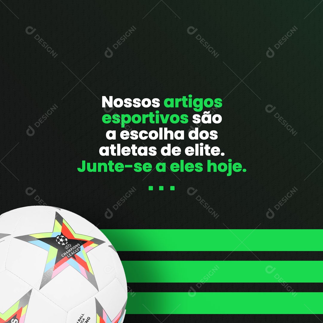 Loja de Artigos Esportivos Social Media PSD Editável