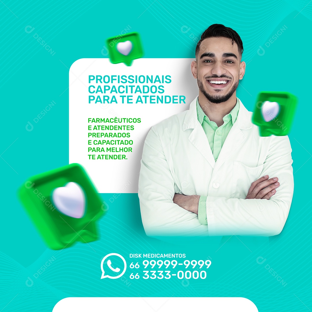 Professionals Trained to Serve You Social Media Editable PSD