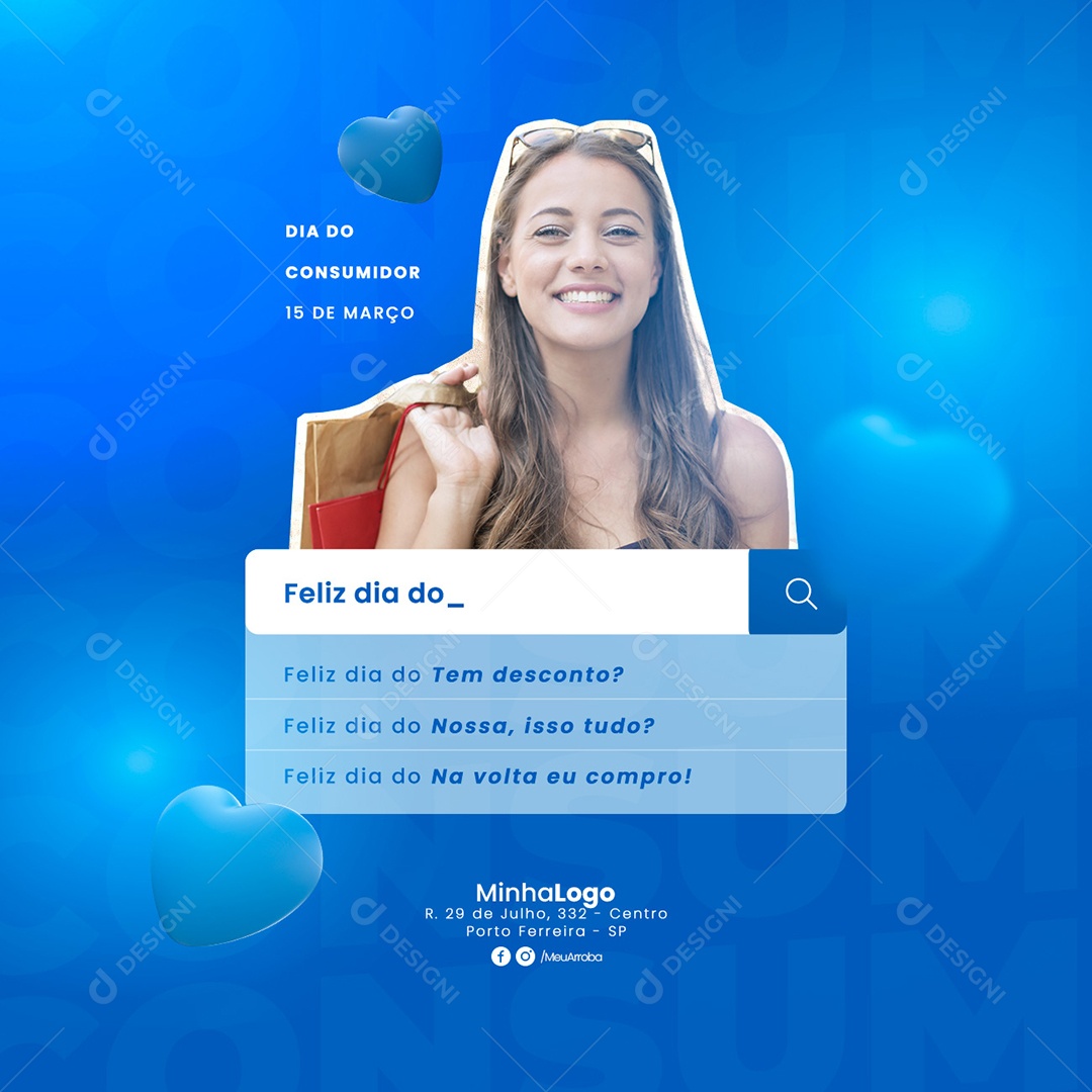 Social Media Dia Do Consumidor 15 De Março Tem Desconto PSD Editável