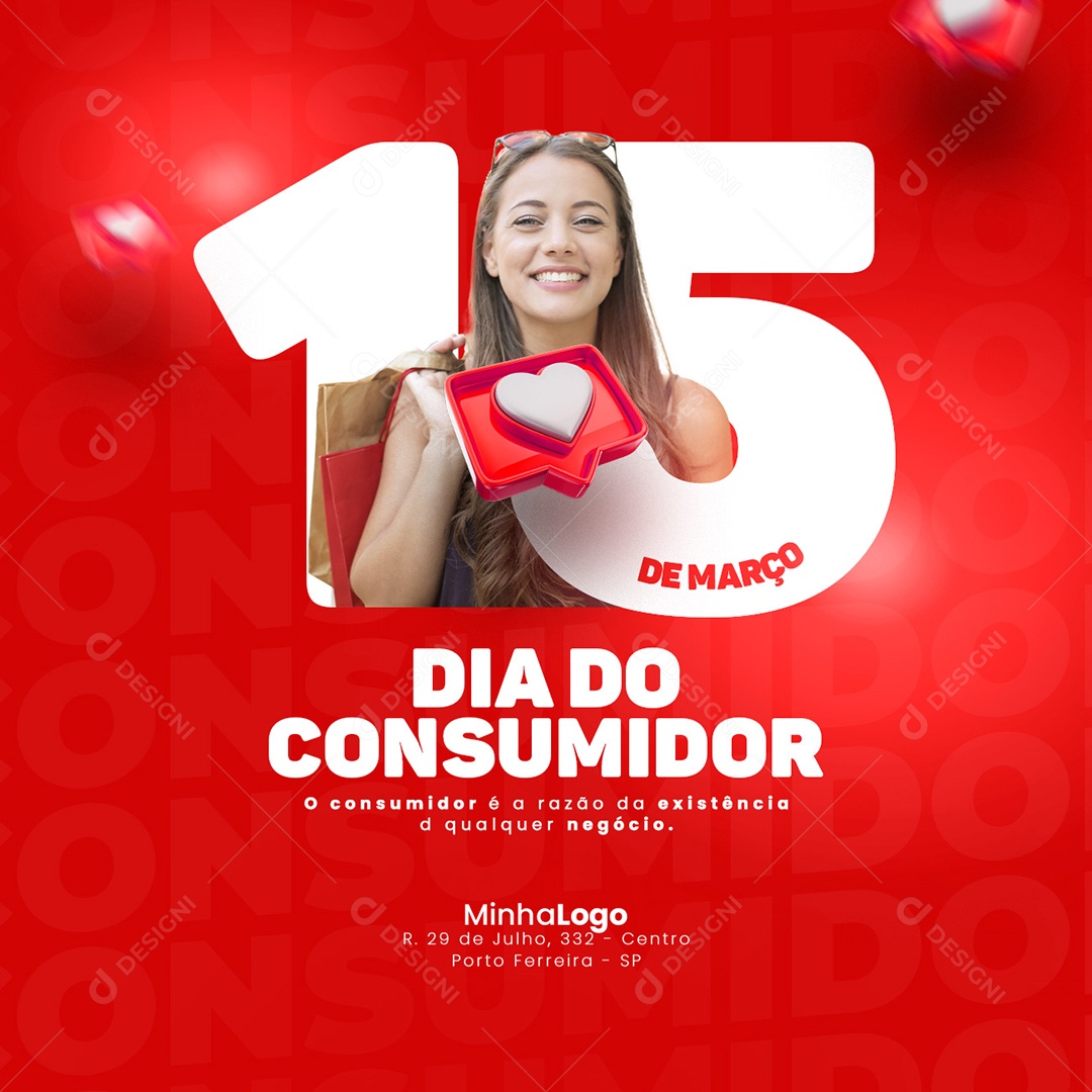 Social Media Dia Do Consumidor 15 De Março PSD Editável