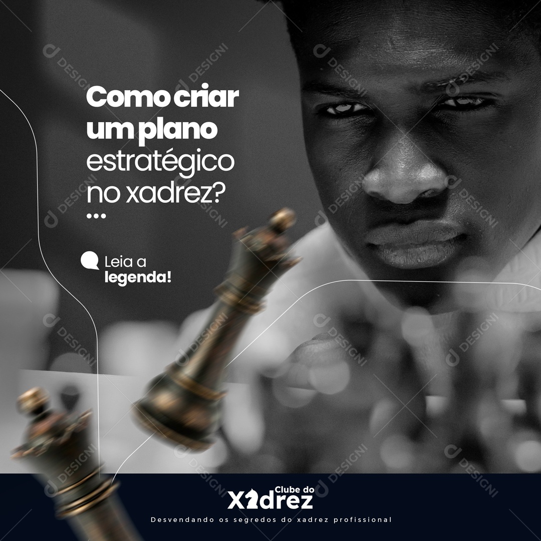 Como Jogar Xadrez? Social Media PSD Editável [download] - Designi