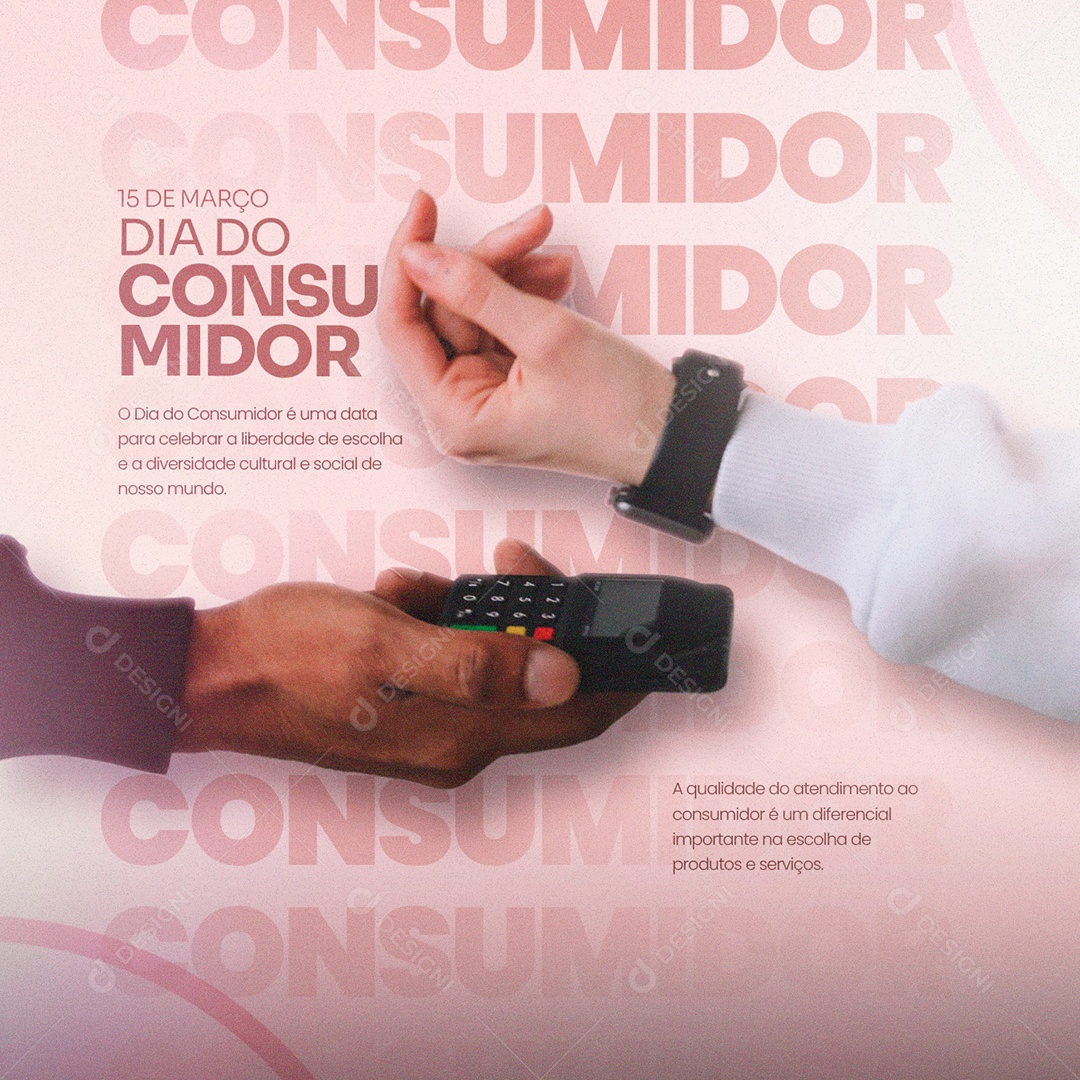 Consumer Day Is a Date to Celebrate Freedom March 15th Editable Social Media PSD