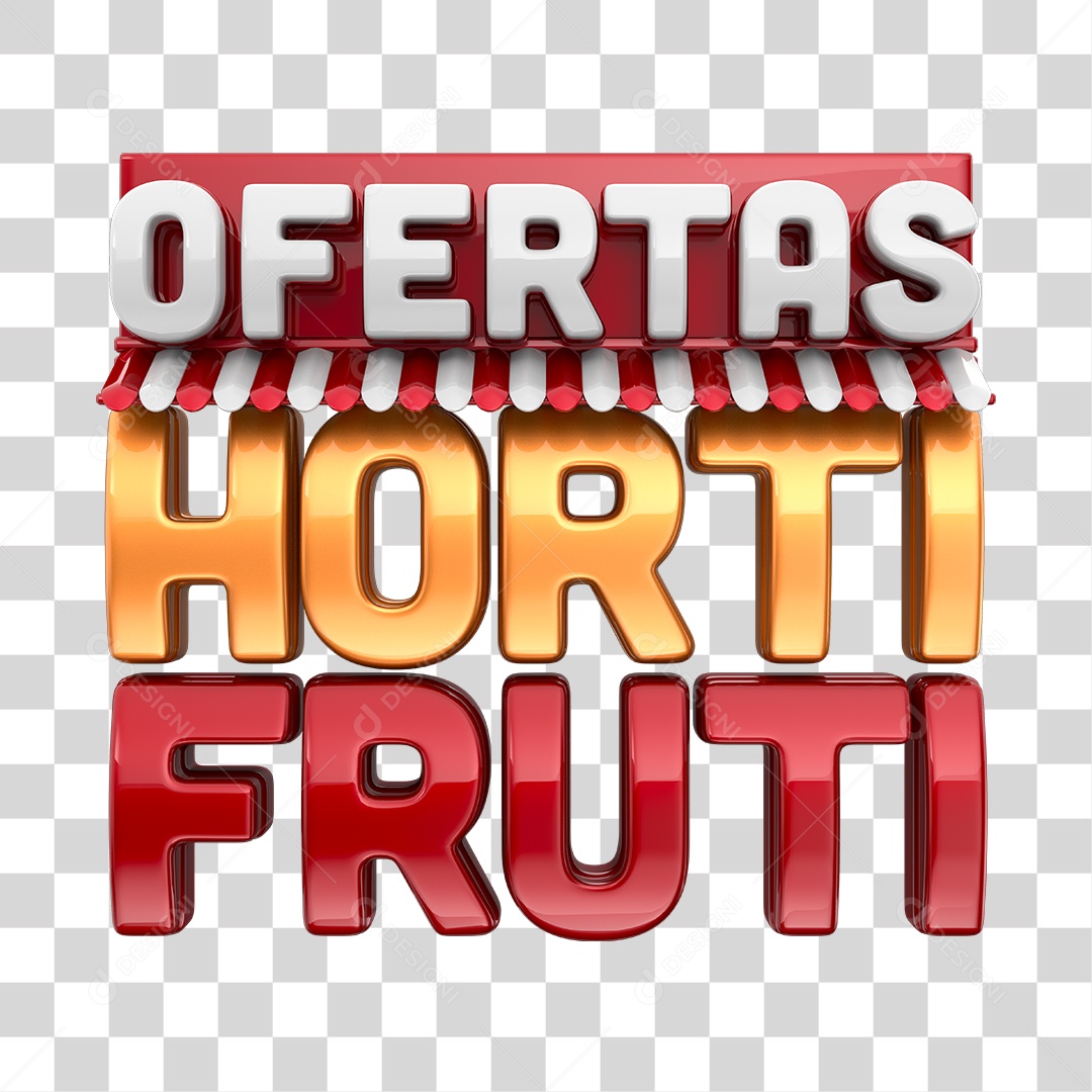 Hortifruti Offers 3D Copper and Red Transparent PNG Seal