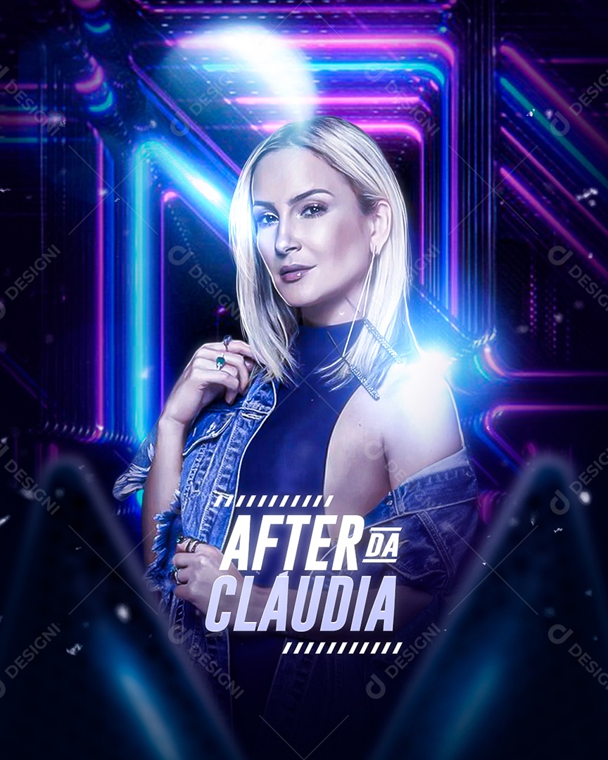 After Da Claudia Flyer Claudia Leitte Social Media PSD Editável