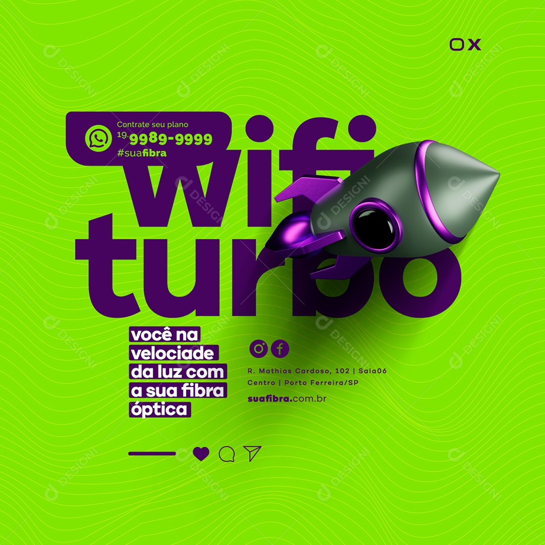 Anúncio - Tchê Turbo Telecom [Fibra Óptica] on Behance