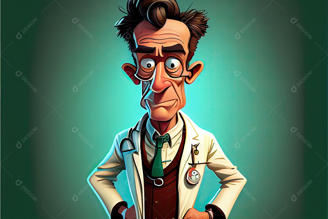 Desenho animado de um médico [download] - Designi