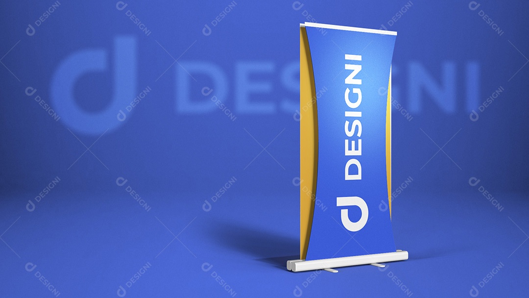 Mockup De Banner de Roll up Duplo Designi PSD Editável