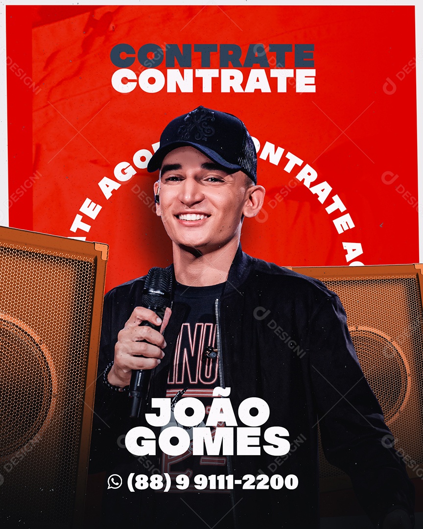 Contrate João Gomes Flyer Social Media PSD Editável