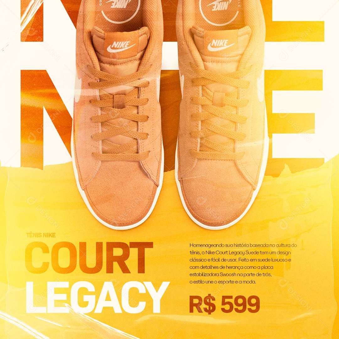 Tênis Nike Court Legacy 599,00 Loja de Tênis Social Media PSD Editável